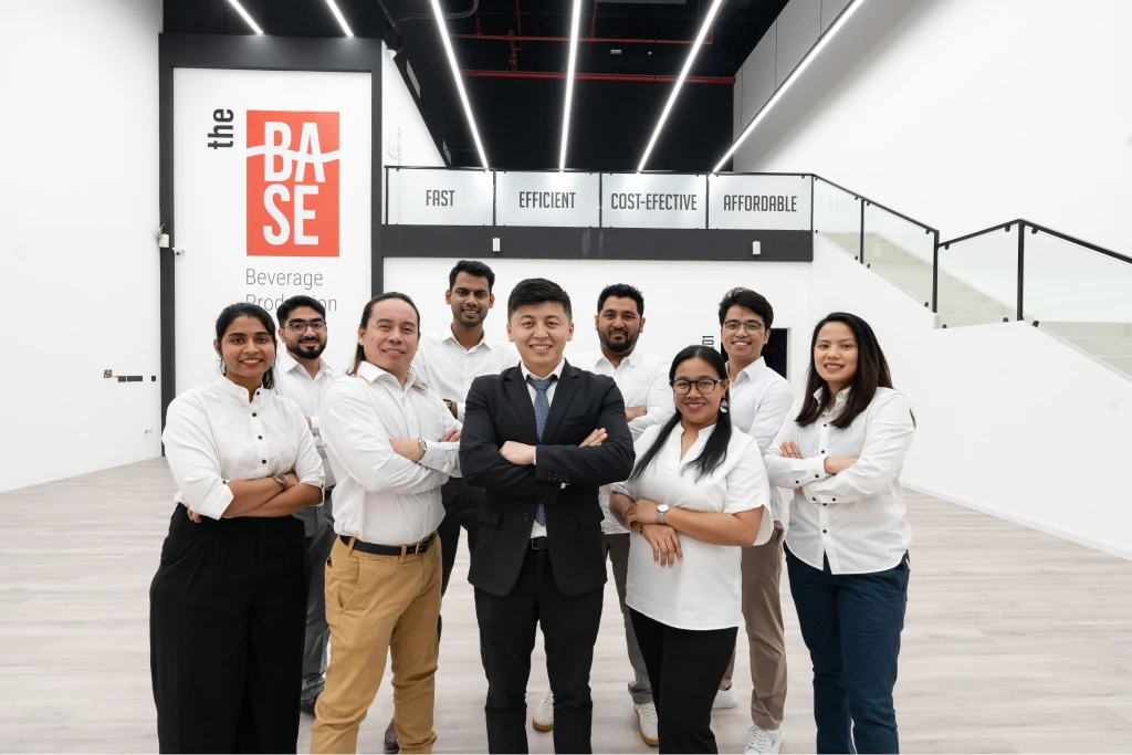 THE BASE team at the Dubai production facility