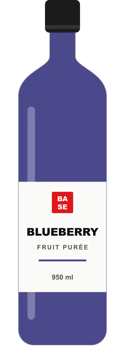 Blueberry purée bottle