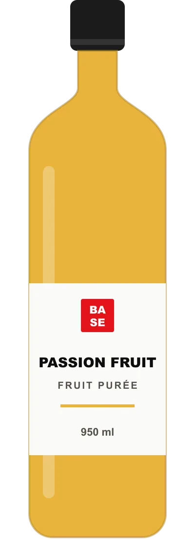 Passion fruit purée bottle