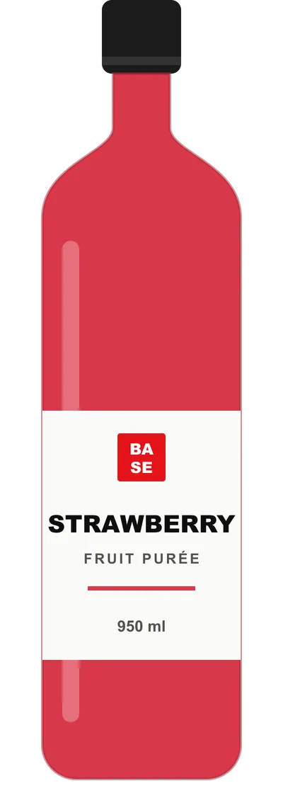 Strawberry purée bottle