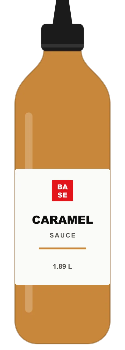 Caramel sauce bottle