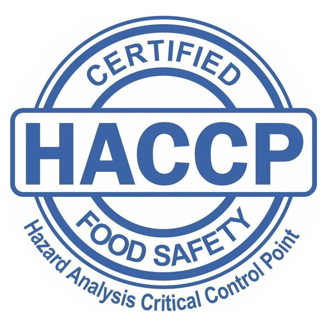 HACCP certified — food safety