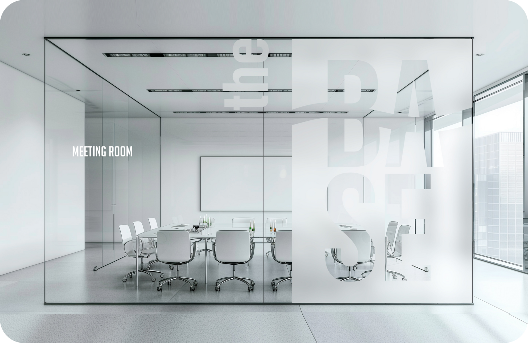 A meeting space at THE BASE