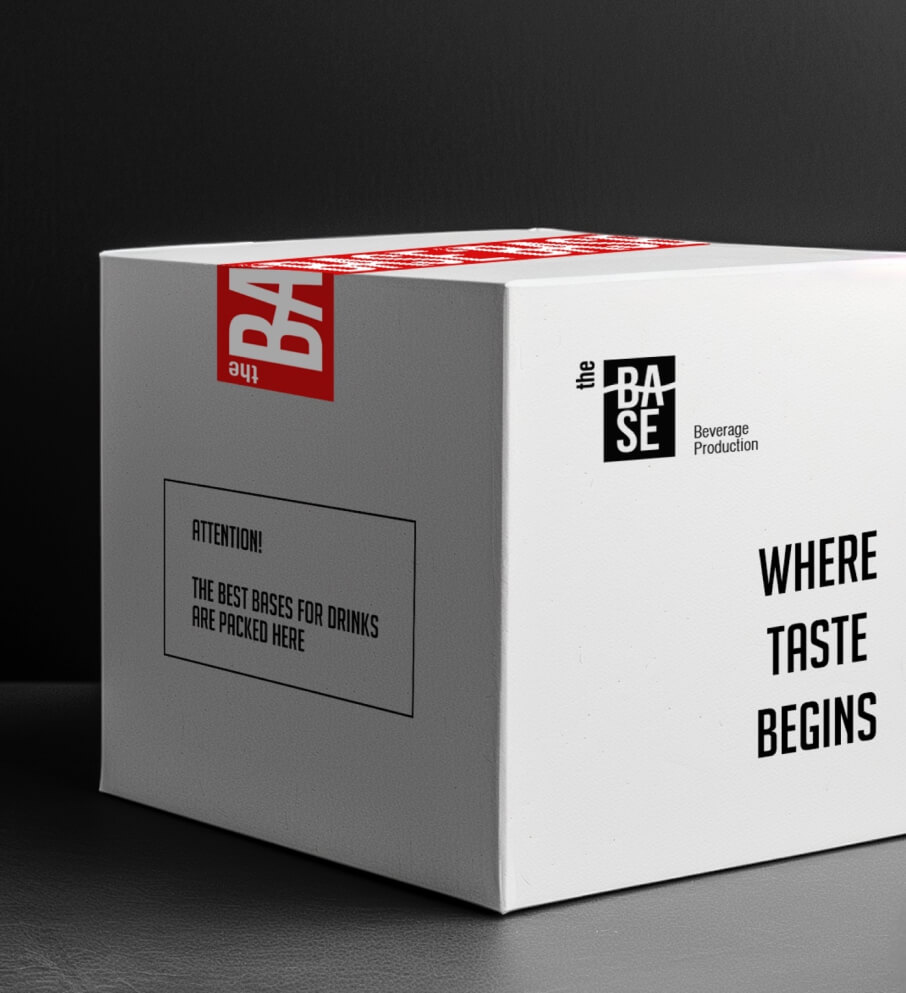 THE BASE finished-product packaging